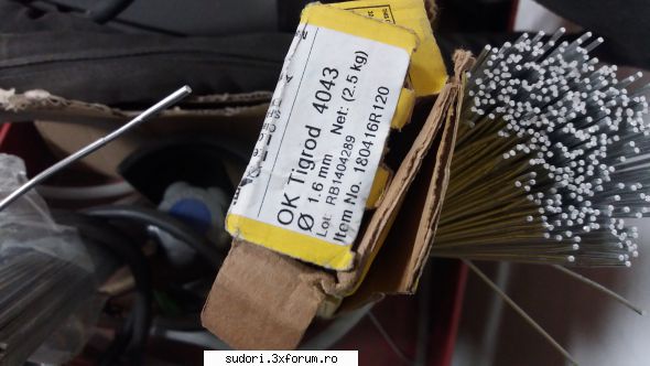 colegul spune ca aparatul  este prea puternic si nu poate fi setat  pentru a suda tabla de aluminiu