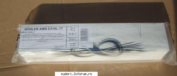 vand 4 cutii electrozi inox aws e316l
 cutii de 4.5 kg, in ambalaj original de electrozi/ cutie