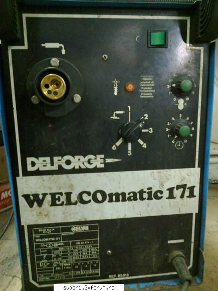 e un delforge welcomatic 171, produs de elwi italia problema aparat mig la sudura aluminiu