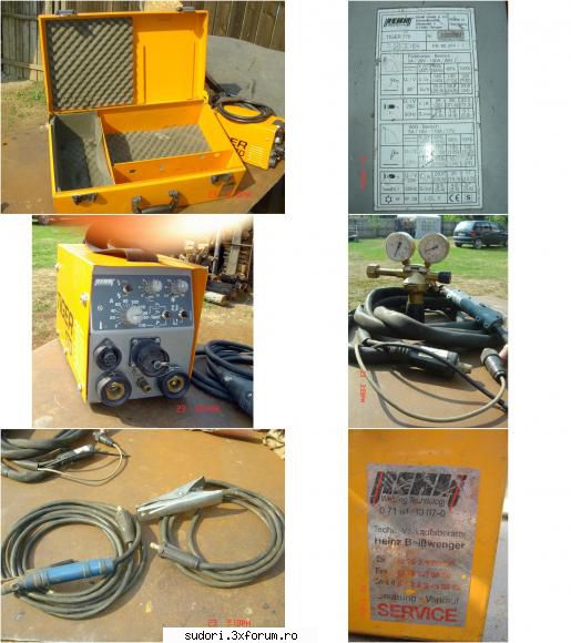 despre aparatul de sudura rehm tiger 170 a. 

aparatul nou (fara accesorii) in germania costa 1300