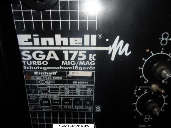 poza2 aparat sudura mig/mag einhell sga 175-turbo